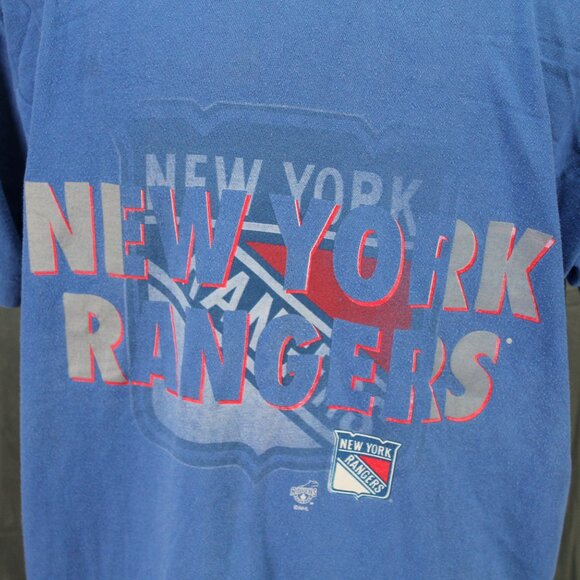 New York Rangers Shrt (vTG) - Logo with Block Script - Men's XL - Picture 2 of 7